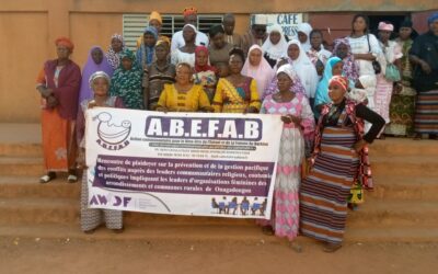 𝐏𝐫𝐞́𝐯𝐞𝐧𝐭𝐢𝐨𝐧 𝐞𝐭 𝐆𝐞𝐬𝐭𝐢𝐨𝐧 𝐏𝐚𝐜𝐢𝐟𝐢𝐪𝐮𝐞 𝐝𝐞𝐬 𝐂𝐨𝐧𝐟𝐥𝐢𝐭𝐬, 𝐀𝐛𝐞𝐟𝐚𝐛 𝐁𝐮𝐫𝐤𝐢𝐧𝐚 𝐞𝐭 𝐥𝐞𝐬 𝐟𝐞𝐦𝐦𝐞𝐬 𝐋𝐞𝐚𝐝𝐞𝐫𝐬 𝐝𝐞𝐬 𝐎𝐫𝐠𝐚𝐧𝐢𝐬𝐚𝐭𝐢𝐨𝐧𝐬 𝐅𝐞́𝐦𝐢𝐧𝐢𝐧𝐞𝐬 𝐝𝐞𝐬 𝐜𝐨𝐦𝐦𝐮𝐧𝐞𝐬 𝐞𝐭 𝐚𝐫𝐫𝐨𝐧𝐝𝐢𝐬𝐬𝐞𝐦𝐞𝐧𝐭 𝐝𝐞 𝐎𝐮𝐚𝐠𝐚𝐝𝐨𝐮𝐠𝐨𝐮, 𝐩𝐥𝐚𝐢𝐝𝐞𝐧𝐭 𝐩𝐨𝐮𝐫 𝐮𝐧𝐞 𝐢𝐦𝐩𝐥𝐢𝐜𝐚𝐭𝐢𝐨𝐧 𝐚𝐜𝐜𝐫𝐮𝐞𝐬 𝐝𝐞𝐬 𝐟𝐞𝐦𝐦𝐞𝐬.